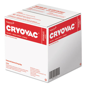 Diversey™ Cryovac One Quart Storage Bag Dual Zipper, 1 Qt, 1.68 Mil, 7" X 7.94", Clear, 450-carton freeshipping - TVN Wholesale